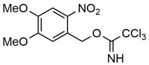 2,2,2-Trichloro-acetimidic acid 4,5-dimethoxy-2-nitro-benzyl ester