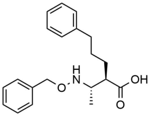 2-(1-Benzyloxyamino-ethyl)-5-phenyl-pentanoic acid