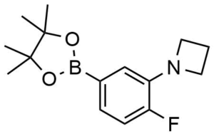 1-(2-fluoro-5-(4,4,5,5-tetramethyl-1,3,2-dioxaborolan-2-yl)phenyl)azetidine