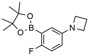 1-(4-fluoro-3-(4,4,5,5-tetramethyl-1,3,2-dioxaborolan-2-yl)phenyl)azetidine