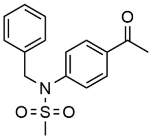N-(4-Acetyl-phenyl)-N-benzyl-methanesulfonamide