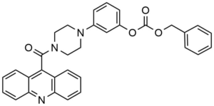 Carbonic acid 3-[4-(acridine-9-carbonyl)-piperazin-1-yl]-phenyl ester benzyl ester