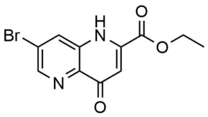 7-Bromo-4-oxo-1,4-dihydro-[1,5]naphthyridine-2-carboxylic acid ethyl ester