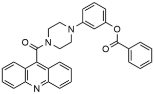 Benzoic acid 3-[4-(acridine-9-carbonyl)-piperazin-1-yl]-phenyl ester
