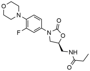 N-[3-(3-Fluoro-4-morpholin-4-yl-phenyl)-2-oxo-oxazolidin-(5S)-ylmethyl]-propionamide