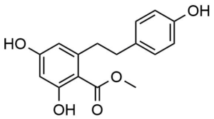 2,4-Dihydroxy-6-[2-(4-hydroxy-phenyl)-ethyl]-benzoic acid methyl ester