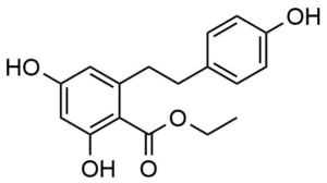 2,4-Dihydroxy-6-[2-(4-hydroxy-phenyl)-ethyl]-benzoic acid ethyl ester