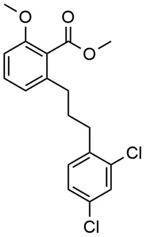 2-[3-(2,4-Dichloro-phenyl)-propyl]-6-methoxy-benzoic acid methyl ester