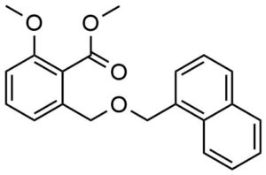 2-Methoxy-6-(naphthalen-1-ylmethoxymethyl)-benzoic acid methyl ester