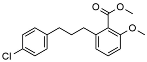 2-[3-(4-Chloro-phenyl)-propyl]-6-methoxy-benzoic acid methyl ester