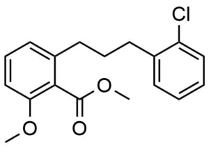 2-[3-(2-Chloro-phenyl)-propyl]-6-methoxy-benzoic acid methyl ester