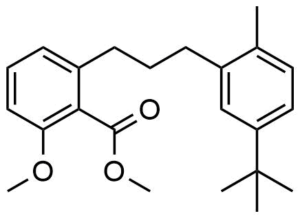 2-[3-(5-tert-Butyl-2-methyl-phenyl)-propyl]-6-methoxy-benzoic acid methyl ester