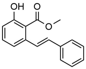 2-Hydroxy-6-styryl-benzoic acid methyl ester