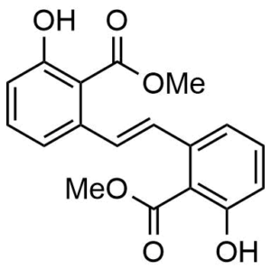 Methyl 2-hydroxy-6-[(E)-2-[3-hydroxy-2-(methoxycarbonyl)phenyl]ethenyl]benzoate