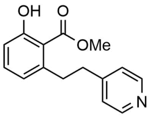 2-Hydroxy-6-(2-pyridin-4-yl-ethyl)-benzoic acid methyl ester