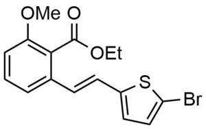2-[2-(5-Bromo-thiophen-2-yl)-vinyl]-6-methoxy-benzoic acid ethyl ester