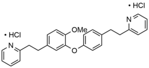 2-[2-[4-[2-methoxy-5-[2-(2-pyridyl)ethyl]phenoxy]phenyl]ethyl]pyridine dihydrochloride