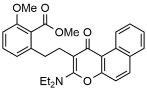 2-[2-(3-Diethylamino-1-oxo-1H-benzo[f]chromen-2-yl)-ethyl]-6-methoxy-benzoic acid methyl ester