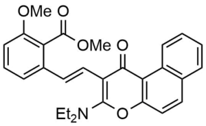 2-[2-(3-Diethylamino-1-oxo-1H-benzo[f]chromen-2-yl)-vinyl]-6-methoxy-benzoic acid methyl ester