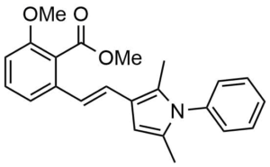 2-[2-(2,5-Dimethyl-1-phenyl-1H-pyrrol-3-yl)-vinyl]-6-methoxy-benzoic acid methyl ester