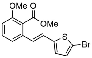 2-[2-(5-Bromo-thiophen-2-yl)-vinyl]-6-methoxy-benzoic acid methyl ester