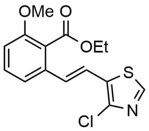 2-[2-(4-Chloro-thiazol-5-yl)-vinyl]-6-methoxy-benzoic acid ethyl ester