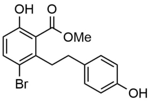 3-Bromo-6-hydroxy-2-[2-(4-hydroxy-phenyl)-ethyl]-benzoic acid methyl ester