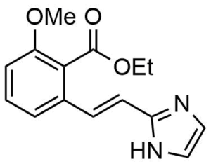 2-[2-(1H-Imidazol-2-yl)-vinyl]-6-methoxy-benzoic acid ethyl ester