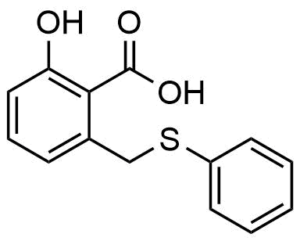 2-Hydroxy-6-phenylsulfanylmethyl-benzoic acid