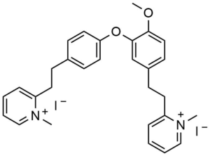 2-[2-[4-[2-methoxy-5-[2-(1-methylpyridin-1-ium-2-yl)ethyl]phenoxy]phenyl]ethyl]-1-methyl-pyridin-1-ium diiodide
