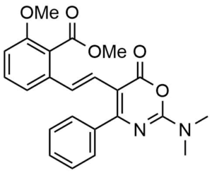 2-[2-(2-Dimethylamino-6-oxo-4-phenyl-6H-[1,3]oxazin-5-yl)-vinyl]-6-methoxy-benzoic acid methyl ester