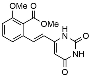 2-[2-(2,6-Dioxo-1,2,3,6-tetrahydro-pyrimidin-4-yl)-vinyl]-6-methoxy-benzoic acid methyl ester