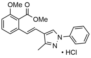 2-Methoxy-6-[2-(3-methyl-1-phenyl-1H-pyrazol-4-yl)-vinyl]-benzoic acid methyl ester, hydrochloride