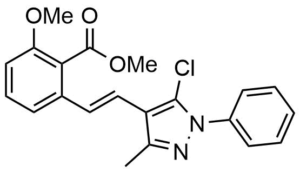 Methyl 2-[(E)-2-(5-chloro-3-methyl-1-phenyl-pyrazol-4-yl)vinyl]-6-methoxy-benzoate