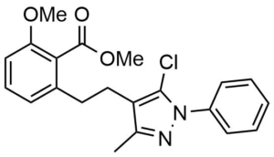2-[2-(5-Chloro-3-methyl-1-phenyl-1H-pyrazol-4-yl)-ethyl]-6-methoxy-benzoic acid methyl ester
