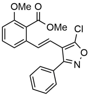 2-[2-(5-Chloro-3-phenyl-isoxazol-4-yl)-vinyl]-6-methoxy-benzoic acid methyl ester