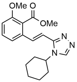 2-[2-(4-Cyclohexyl-4H-[1,2,4]triazol-3-yl)-vinyl]-6-methoxy-benzoic acid methyl ester