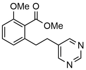 2-Methoxy-6-(2-pyrimidin-5-yl-ethyl)-benzoic acid methyl ester