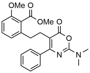 2-[2-(2-Dimethylamino-6-oxo-4-phenyl-6H-[1,3]oxazin-5-yl)-ethyl]-6-methoxy-benzoic acid methyl ester