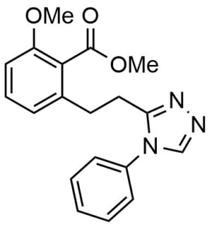 2-Methoxy-6-[2-(4-phenyl-4H-[1,2,4]triazol-3-yl)-ethyl]-benzoic acid methyl ester
