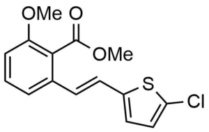 2-[2-(5-Chloro-thiophen-2-yl)-vinyl]-6-methoxy-benzoic acid methyl ester