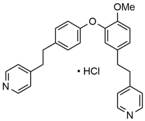 4-[2-[4-[2-methoxy-5-[2-(4-pyridyl)ethyl]phenoxy]phenyl]ethyl]pyridine hydrochloride