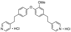 4-[2-[3-methoxy-4-[4-[2-(4-pyridyl)ethyl]phenoxy]phenyl]ethyl]pyridine dihydrochloride