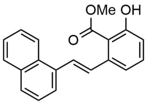 2-Hydroxy-6-(2-naphthalen-1-yl-vinyl)-benzoic acid methyl ester