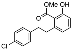 2-[2-(4-Chloro-phenyl)-ethyl]-6-hydroxy-benzoic acid methyl ester