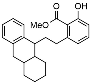 2-Hydroxy-6-[2-(1,2,3,4,4a,9,9a,10-octahydro-anthracen-9-yl)-ethyl]-benzoic acid methyl ester