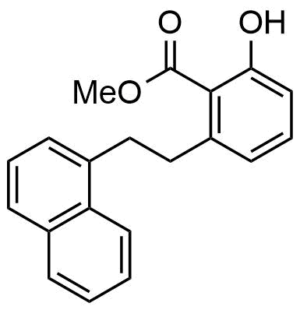 2-Hydroxy-6-(2-naphthalen-1-yl-ethyl)-benzoic acid methyl ester