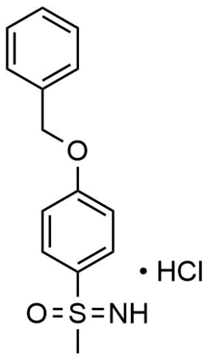 [4-(benzyloxy)phenyl](imino)methyl-lambda6-sulfanone hydrochloride