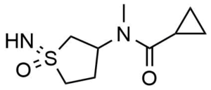 N-(1-imino-1-oxo-1lambda6-thiolan-3-yl)-N-methylcyclopropanecarboxamide