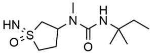 1-(1-imino-1-oxo-1lambda6-thiolan-3-yl)-1-methyl-3-(2-methylbutan-2-yl)urea